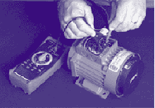 One of the practical exercises that candidates perform on the Electrical Maintenance Skills Course: Measuring the winding resistance of three-phase motors to determine their serviceability