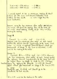 A page from one of our candidates' answers to the 2391 written examination