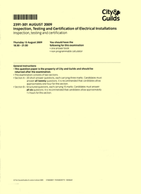 One of the C&G 2391 written examinations