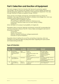 This is page 9 of the course notes for the 1st Amendment to the 17th Edition course, explaining the impact of the new requirements of the 1st amendment on Part 5 of the Regulations