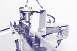 Part of the machinery used on the practical exercises on the PLC Programming course - candidates have to write a program to correctly control each part of the machine.
