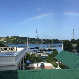 View from the Auberge Seraphim Hotel