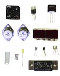 Candidates on the electronics training course are shown a wide range of common active electronic components. They are shown how to read the markings of these components, where and how they would typically be used, their common lead-outs and they also use test equipment to confirm the serviceability of these components