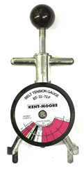 The belt tension gauge used by candidates on the mechanical course to ensure the correct tensioning of drive belts