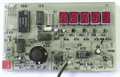 Candidates on the electronics training course explore the workings of complex circuits incorporating voltage comparators, multiplexed display driver ICs, logic gates etc. We also have 10 more of these boards which have faults on and candidates can practice their fault-finding skills on these.