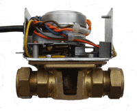 One of the sectioned components used on the maintenance of plumbing systems course - a diverter valve