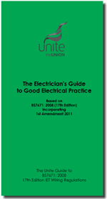 Candidates on the 17th edition IEE Wiring Regulations training course are given their own copy of our electricians guide book to keep.