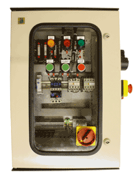 We have designed a special training rig so that the candidates actually build the circuits that we give them, using real industrial components, following the circuit diagrams provided in the electrical maintenance training course