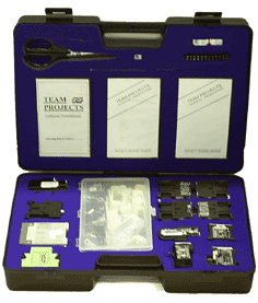 Candidates are provided with a range of industrial circuit breakers, contactors, timers and overload relays with which to build the circuits that we give them in week 2 of the electrical maintenance skills training course