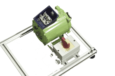 This is one of the specially-wound 40 volt three-phase motors used on the electrical maintenance skills training course