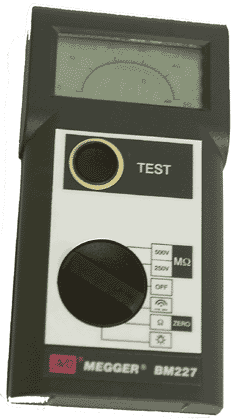 We use professional insulation resistance / continuity testers on the electrical maintenance skills training course