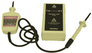 We use professional voltage testers and proving units on the electrical maintenance skills training course