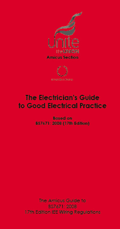 Candidates on the 17th edition IEE Wiring regulations training course are given their own copy of our electricians guide book to keep.