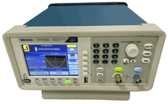 Candidates on the electronic fault finding training course learn how to use oscilloscopes properly. This is function generator that we use to feed their scopes.