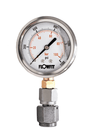 One of the hydraulic pressure gauges used on the hydraulic training courses