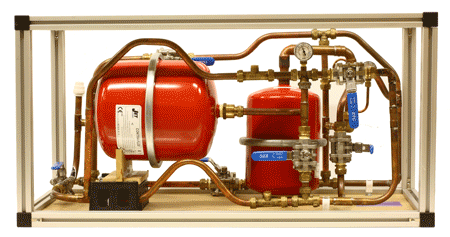 One of the practical rigs used on the Line Breaking course, helping candidates gain meaningful practice of line breaking pipework isolation procedures