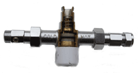 One of the sectioned components used on the maintenance of plumbing systems course - a mixer valve