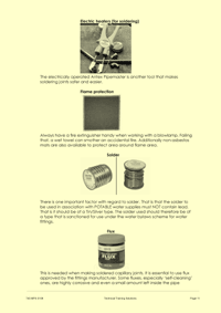 This is page 11 of the course notes for the maintenance of plumbing systems course, describing more of the plumbing tools used