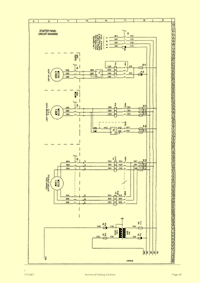 This is page 45 of part 2 of the course notes for the electrical maintenance training course, describing star/delta starters - candidates build this circuit in the panels shown above