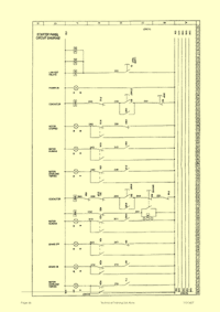 This is page 46 of part 2 of the course notes for the electrical maintenance training course, describing a complex control circuit diagram - candidates build this circuit in the panels shown above