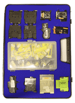 Candidates are provided with a range of industrial circuit breakers, contactors, timers and overload relays with which to build the circuits that we give them on the electrical maintenance training course
