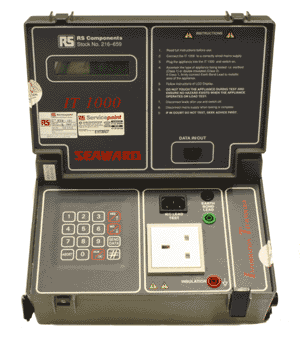 One of the older Seaward PAT testers used on the portable appliance testing training course