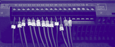 One of the practical exercises on the programmable logic controllers course: Testing the voltages on the input and output terminals of a plc during the fault-finding exercises