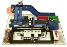 This is one of the industrial simulators used on the plc maintenance training course