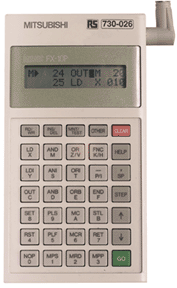 This is one of the hand-held communicators/programmers used on the plc maintenance training course