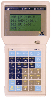 This is one of the hand-held communicators/programmers used on the plc maintenance training course