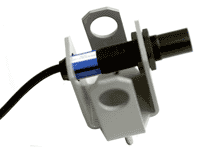 One of the optical proximity switches which candidates interconnect in the practical exercises to form various useful systems on the pneumatics course