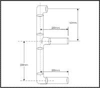 This is the drawing for one of the projects that candidates make on the maintenance of plumbing systems course