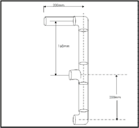 This is the drawing for one of the projects that candidates make on the maintenance of plumbing systems course