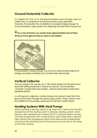 This is page 39 of the course notes for the solar renewable energy training course, looking at the potentials for geothermal energy