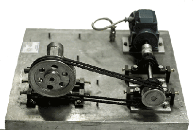 Candidates build hydraulic cicuits on the modular boards used on the hydraulics training course by connecting together the necessary components