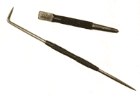 Candidates use scribers and punches on the basic engineering fitting skills course
