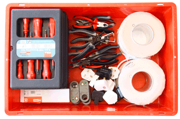 The equipment used to terminate mains plugs on the PAT course