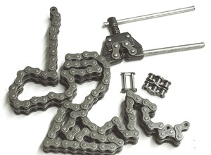 Candidates are provided with a range of chains - they insert or remove links using special tools on the mechanical maintenance training courses