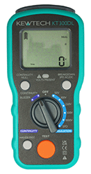 One of the test instruments used on the inspection and testing (C&G 2391) training course - a continuity and insulation resistance tester
