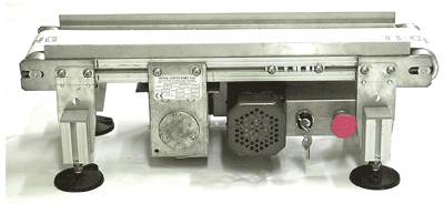 The conveyor unit on which candidates practice the removal and replacement of belts, tracking and alignment etc on the mechanical maintenance training courses