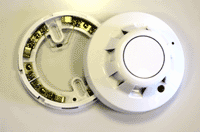 One of the demonstration detectors we use on the fire alarm system installation training course