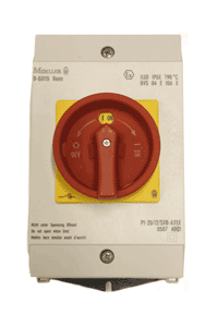 Candidates examine dustproof-rated isolators on the ATEX training course