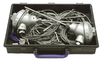 The thermocouples and Pt100s used on the control and instrumentation training course