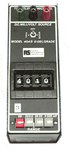 One of the thermocouple calibrators used on the control and instrumentation training course