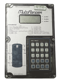 One of the ultrasonic level measurement systems used on the control and instrumentation training course