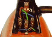 One of the pictures of a faulty appliance used on the PAT testing course