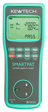 The Kewtech PAT tester used on the course