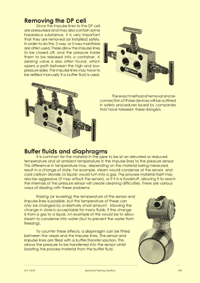Page 103 of the control and instrumentation training course notes: Describing the three and five port manifolds used with dp cells and how a dp cell might be safely disconnected