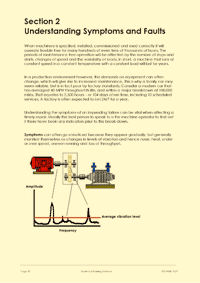 Page 12 of the mechanical maintenance training courses notes, where we teach the candidates about faultfinding on industrial machines, thinking about symptoms, faults and causes