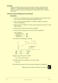 Page 26 of the course notes for the 3 term PID controller tuning training course, which puts forward the tuning philosophy advocated by Eurotherm for their controllers